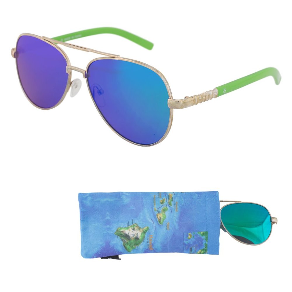 Aviator Sunglasses for Teens - Green